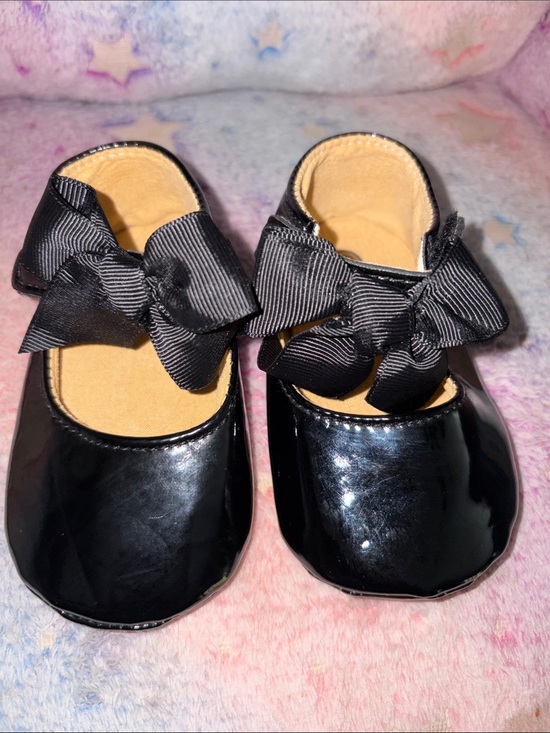Other - Baby Girls Black Bow Mary Jane Shoes